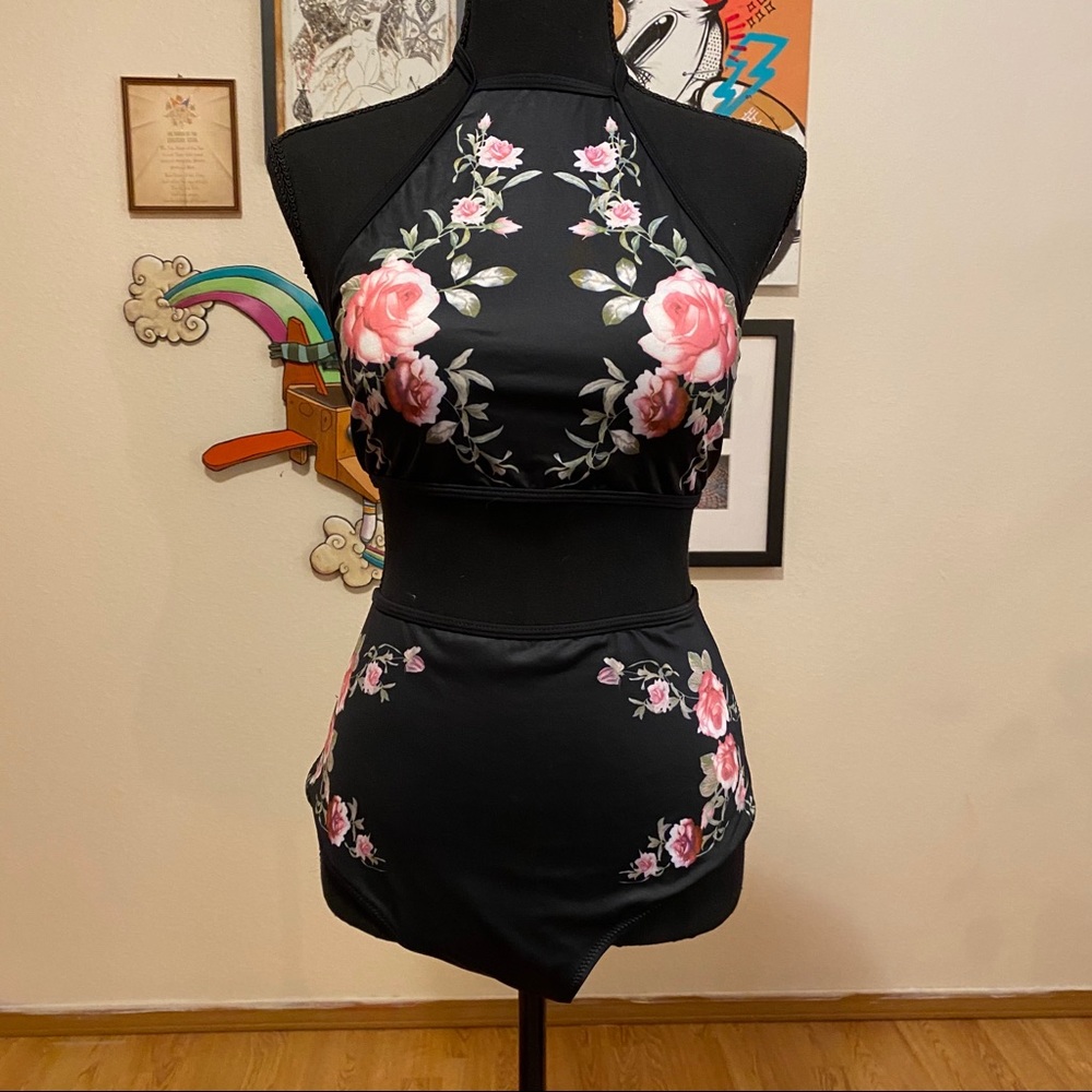 Floral Two Piece Swimsuit